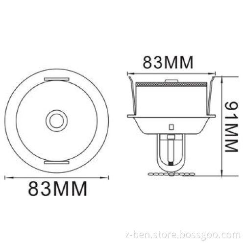 Metal Housing Dome Camera with 3.7mm Cone Pinhole Lens and Sony/Sharp CCD/CMOS Optional